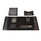 Dacasso Protacini Castlerock GrayItalian Patent Leather 7-Piece Desk Set DF-6204 - alternate 1